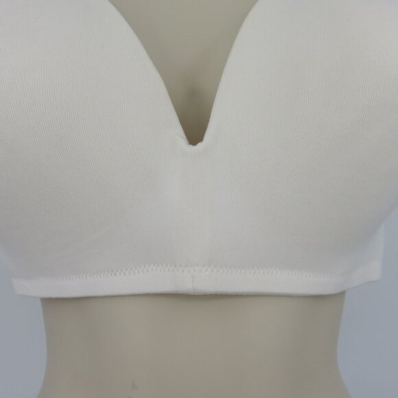 Tranquil & True Womens Plus Size 3X Bra Wire Free Lightly Lined Solid White NEW - Picture 3 of 15